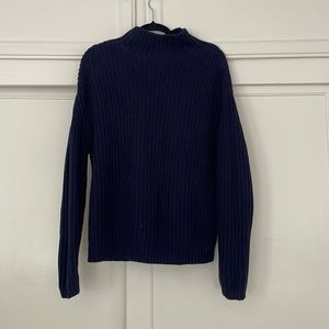 GAP Knit Navy Turtleneck Sweater
